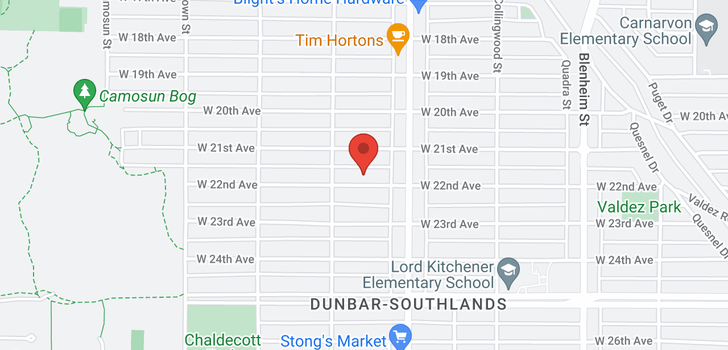 map of 3715 W 22ND AVENUE